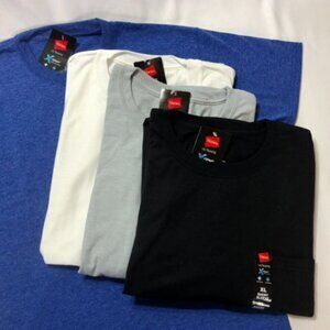 Hanes Tees - Short Sleeve S Gray/Orange Bulk Pack